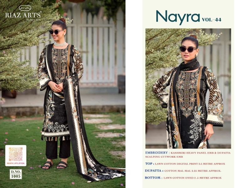 Riaz Arts Nayra Vol 44 Cotton Digital Printed Dress Material Catalog — Cotton Dress Material, Vardan Ethnic wholesale from Surat — view 6