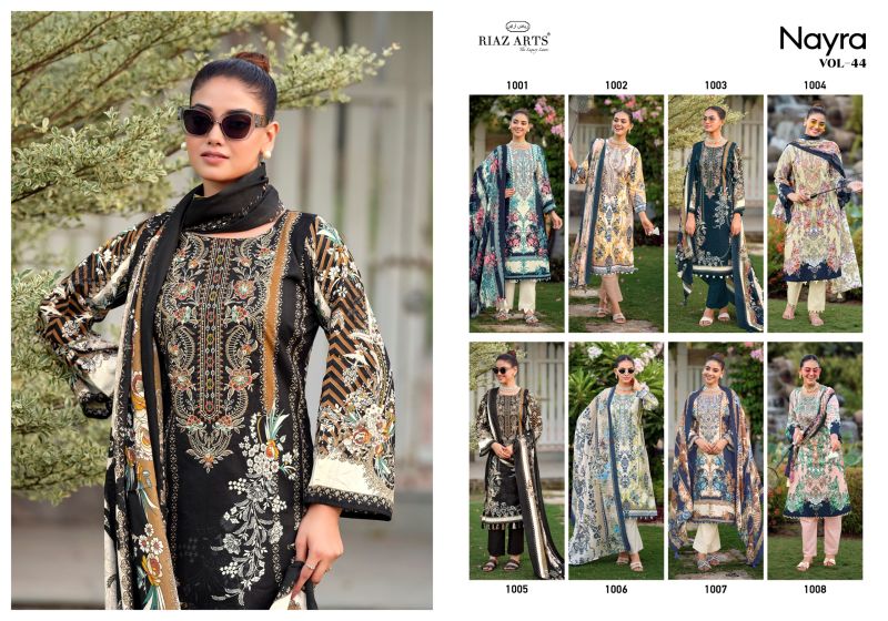 Riaz Arts Nayra Vol 44 Cotton Digital Printed Dress Material Catalog — Cotton Dress Material, Vardan Ethnic wholesale from Surat — view 10
