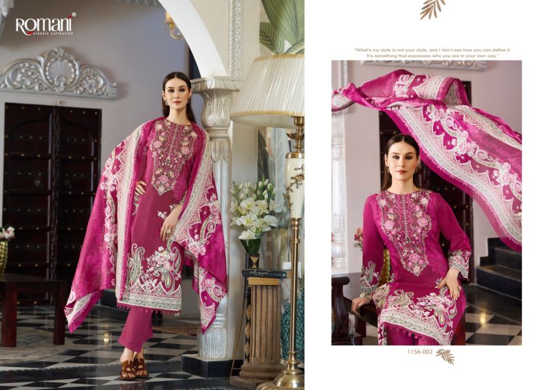 Romani Aarzu Vol 35 Soft Cotton Digital Printed Dress Material Catalog — Wholesale Dress Material, Romani wholesale from Surat — view 3