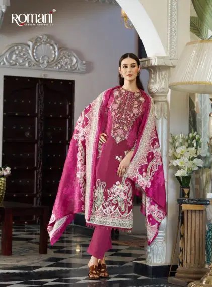 Romani Aarzu Vol 35 Soft Cotton Digital Printed Dress Material Catalog