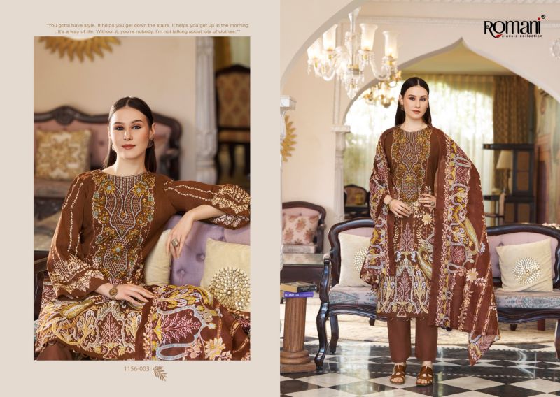 Romani Aarzu Vol 35 Soft Cotton Digital Printed Dress Material Catalog — Wholesale Dress Material, Romani wholesale from Surat — view 4