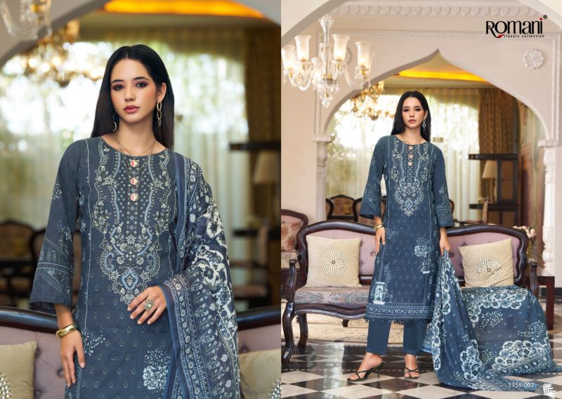 Romani Aarzu Vol 35 Soft Cotton Digital Printed Dress Material Catalog — Wholesale Dress Material, Romani wholesale from Surat — view 8