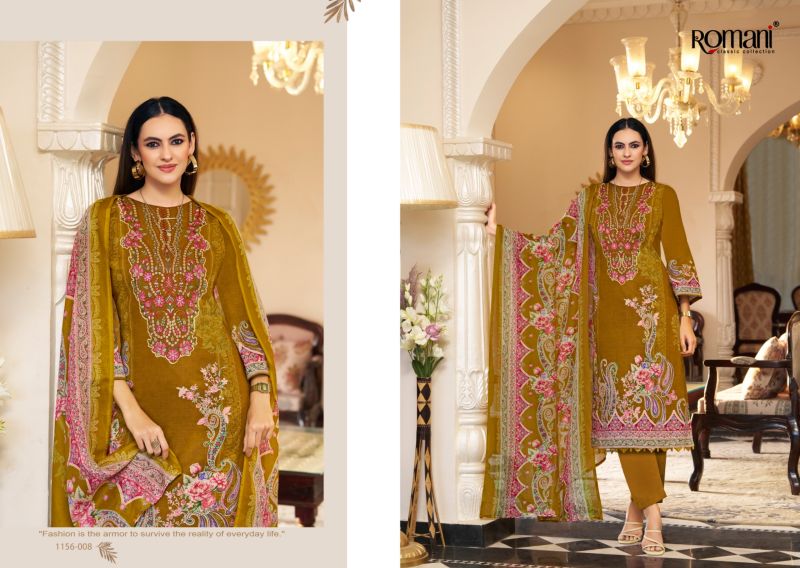 Romani Aarzu Vol 35 Soft Cotton Digital Printed Dress Material Catalog — Wholesale Dress Material, Romani wholesale from Surat — view 9