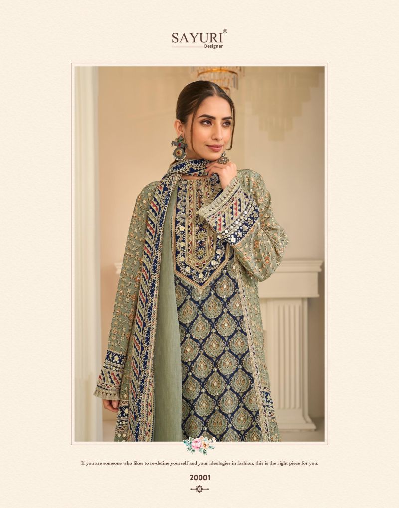 Sayuri Ehsaas Natural Crepe Silk Printed Designer Salwar Kameez — Wholesale Kurtis, Vardan Ethnic wholesale from Surat — view 2