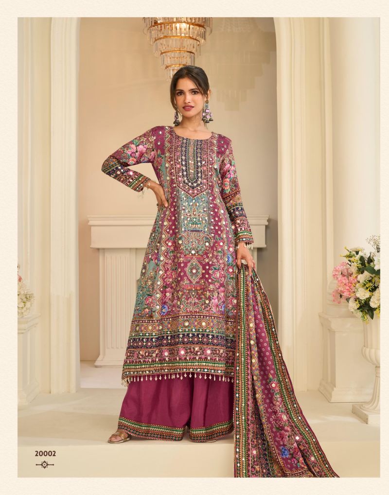 Sayuri Ehsaas Natural Crepe Silk Printed Designer Salwar Kameez — Wholesale Kurtis, Vardan Ethnic wholesale from Surat — view 4