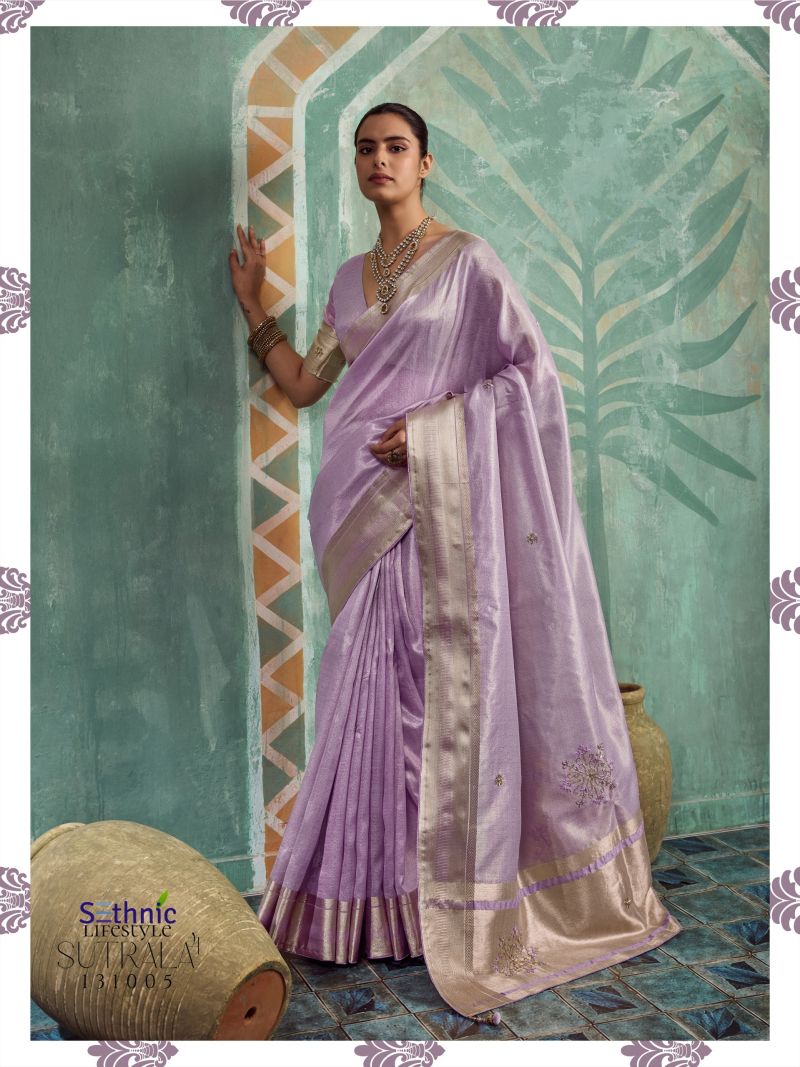 Sethnic Sutrala Vol 4 Tissue Cotton HandWork Saree Catalog — Wholesale Sarees, Sethnic Lifestyle wholesale from Surat — view 11