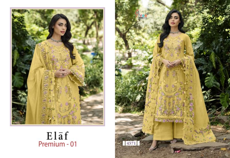 Shree Elaf Premium Vol 1 Kota Doriya Dupatta Cotton Embroidered Salwar Kameez