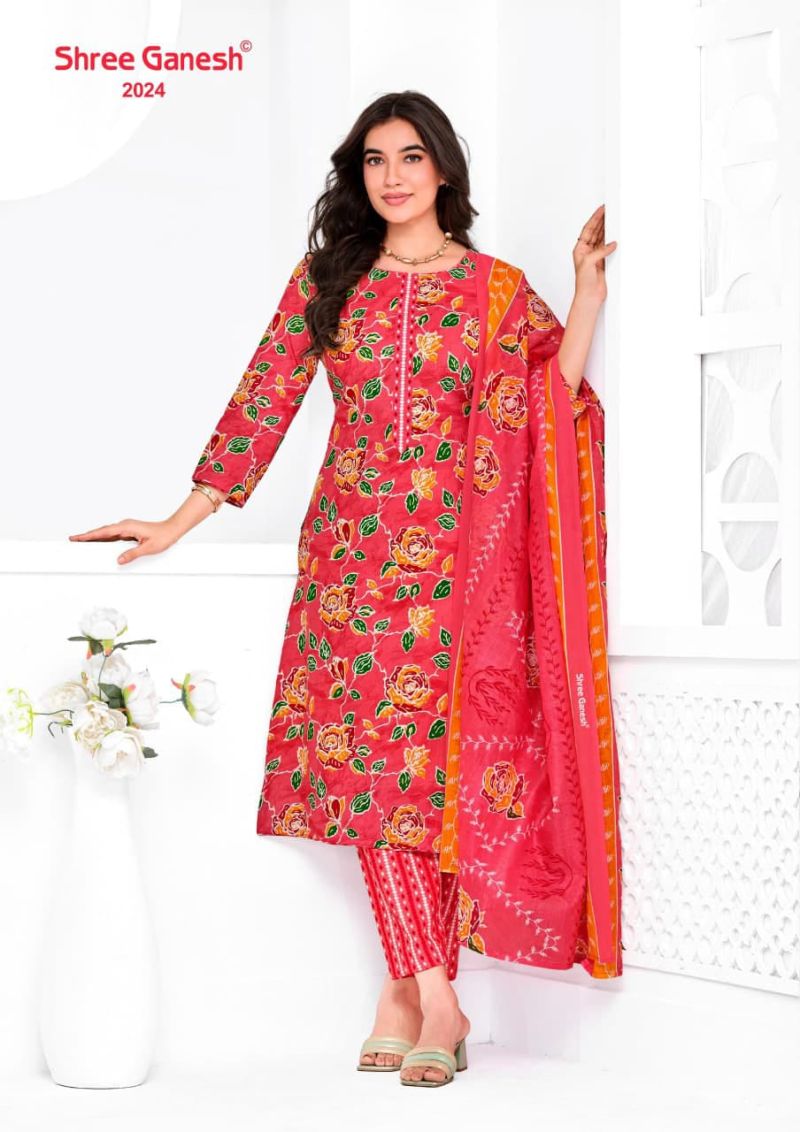 Shree Ganesh Vaani Vol 10 Cotton Printed Dress Material Catalog — Printed Cotton Dress Material, Vardan Ethnic wholesale from Surat — view 3