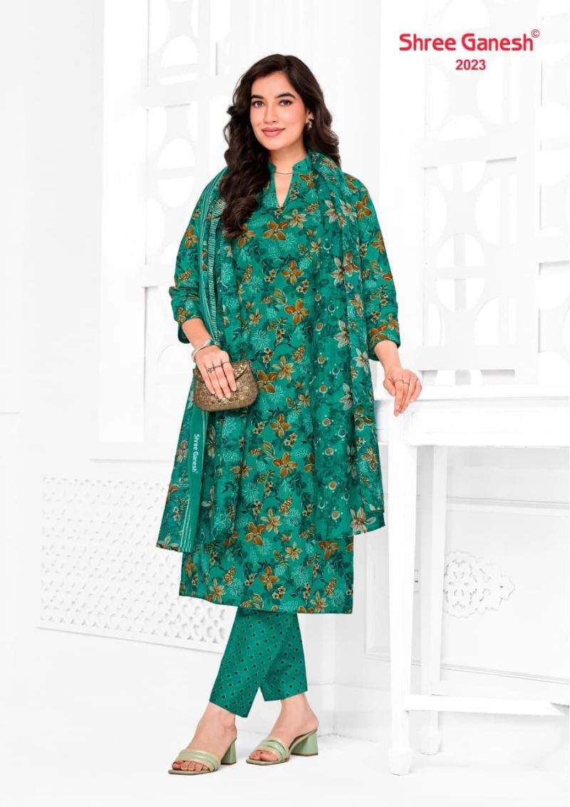 Shree Ganesh Vaani Vol 10 Cotton Printed Dress Material Catalog — Printed Cotton Dress Material, Vardan Ethnic wholesale from Surat — view 4