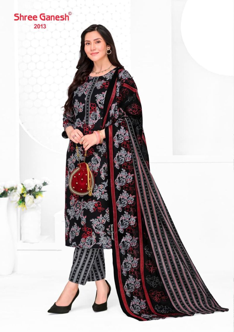 Shree Ganesh Vaani Vol 10 Cotton Printed Dress Material Catalog — Printed Cotton Dress Material, Vardan Ethnic wholesale from Surat — view 5