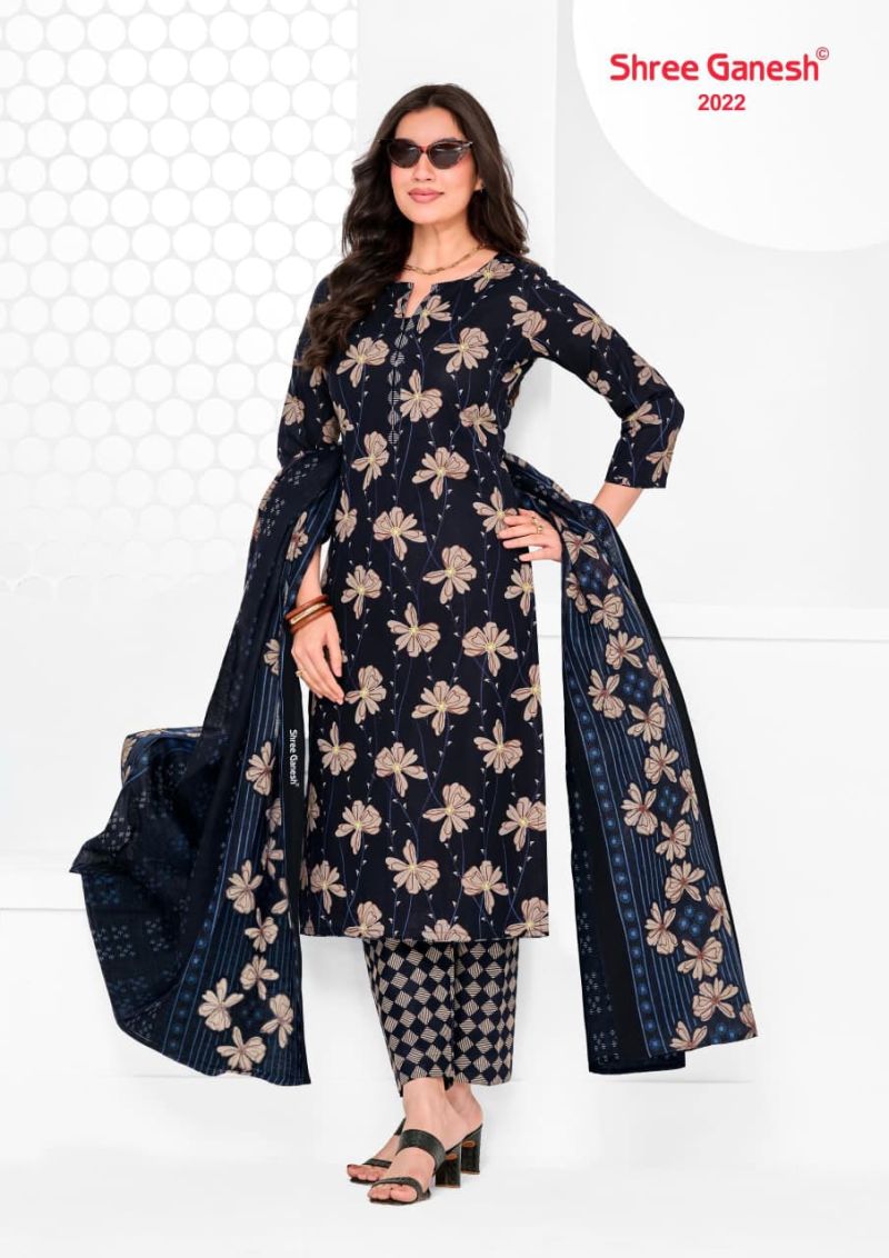 Shree Ganesh Vaani Vol 10 Cotton Printed Dress Material Catalog — Printed Cotton Dress Material, Vardan Ethnic wholesale from Surat — view 6
