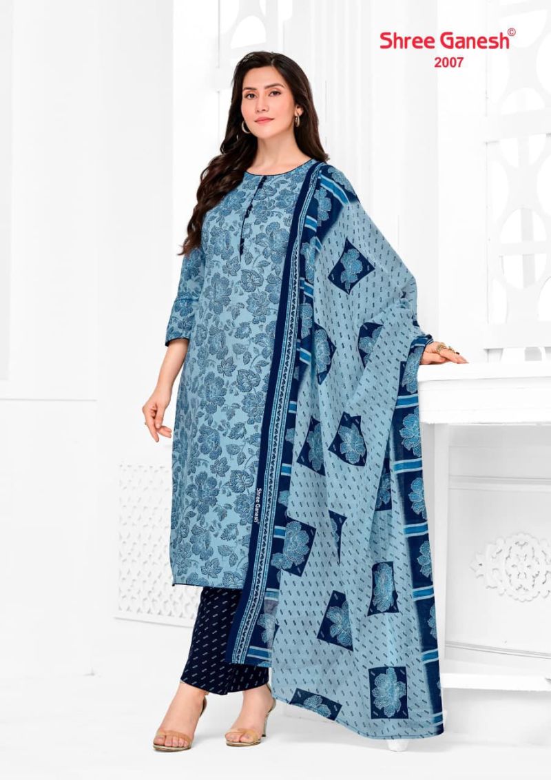 Shree Ganesh Vaani Vol 10 Cotton Printed Dress Material Catalog — Printed Cotton Dress Material, Vardan Ethnic wholesale from Surat — view 11