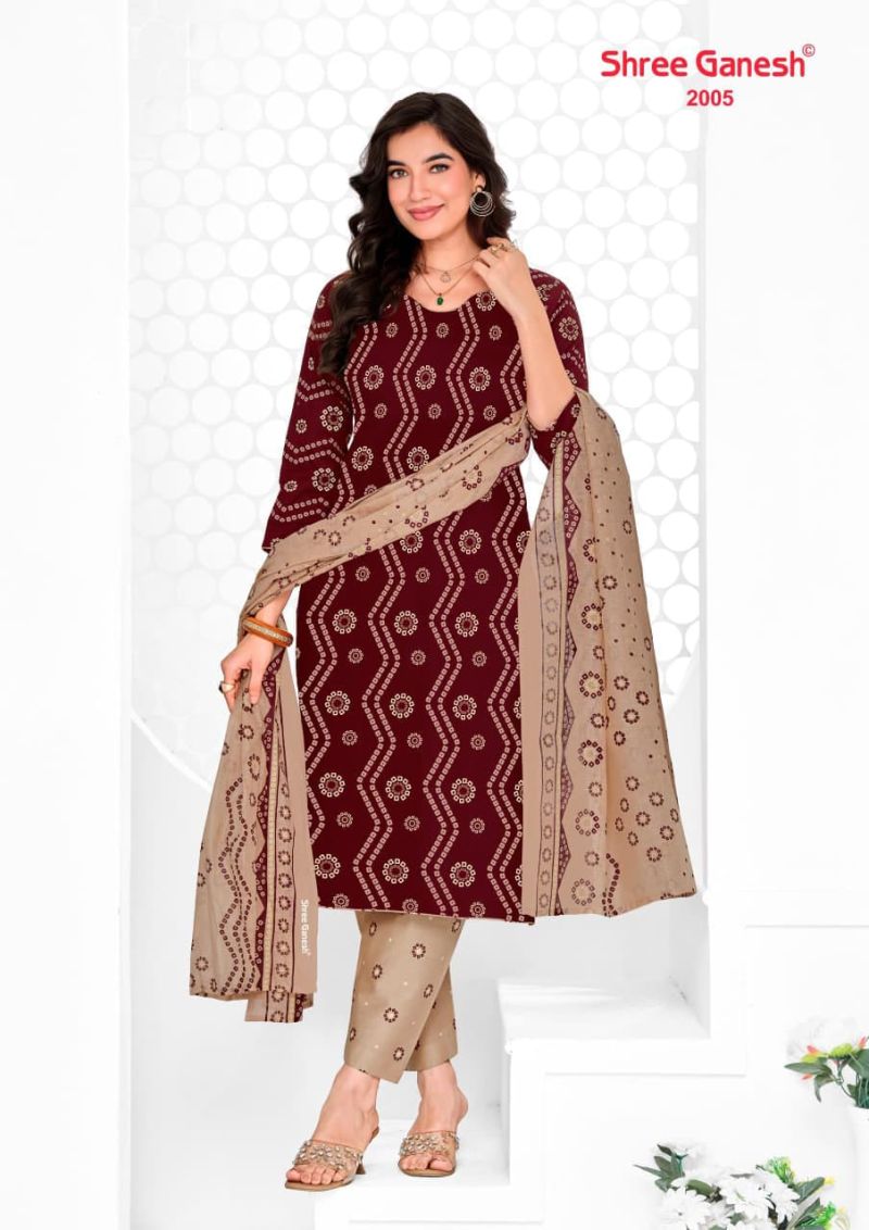 Shree Ganesh Vaani Vol 10 Cotton Printed Dress Material Catalog — Printed Cotton Dress Material, Vardan Ethnic wholesale from Surat — view 13