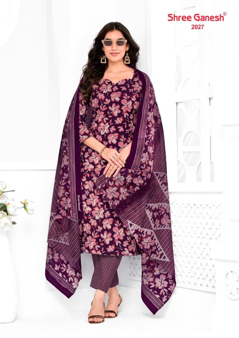 Shree Ganesh Vaani Vol 10 Cotton Printed Dress Material Catalog — Printed Cotton Dress Material, Vardan Ethnic wholesale from Surat — view 17