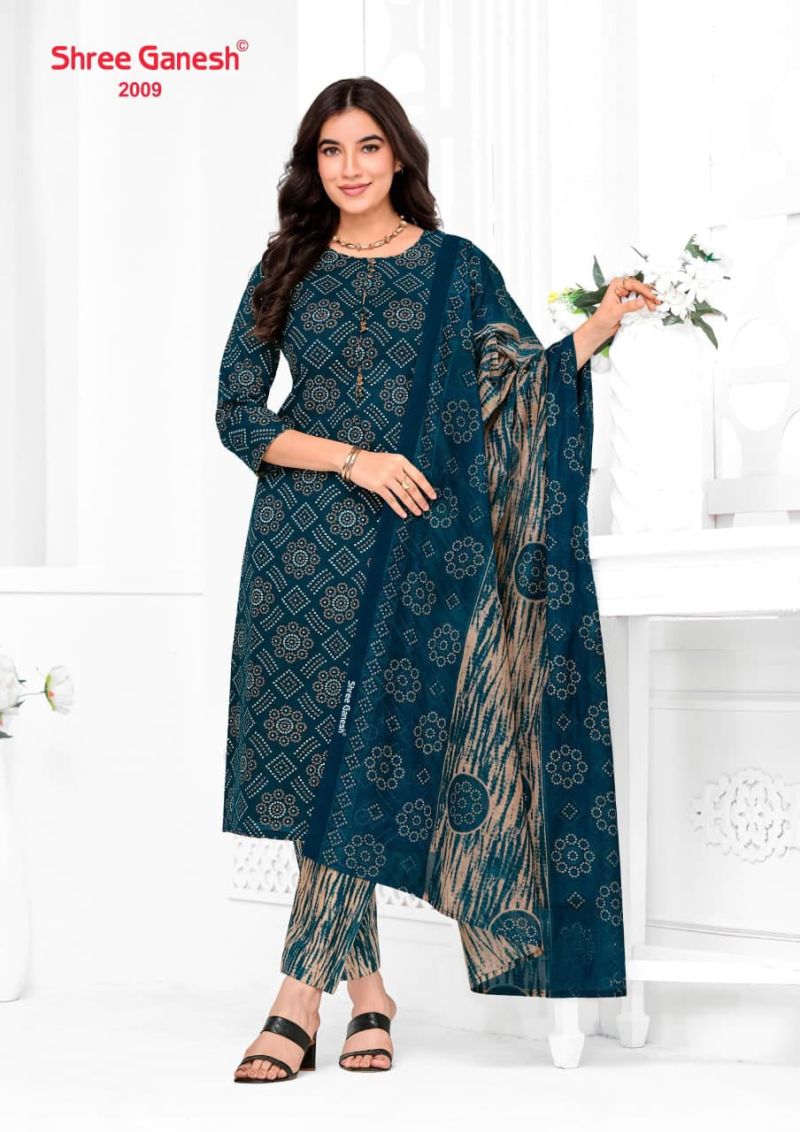 Shree Ganesh Vaani Vol 10 Cotton Printed Dress Material Catalog — Printed Cotton Dress Material, Vardan Ethnic wholesale from Surat — view 19