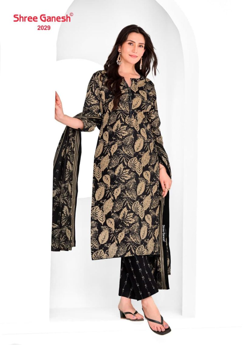 Shree Ganesh Vaani Vol 10 Cotton Printed Dress Material Catalog — Printed Cotton Dress Material, Vardan Ethnic wholesale from Surat — view 21