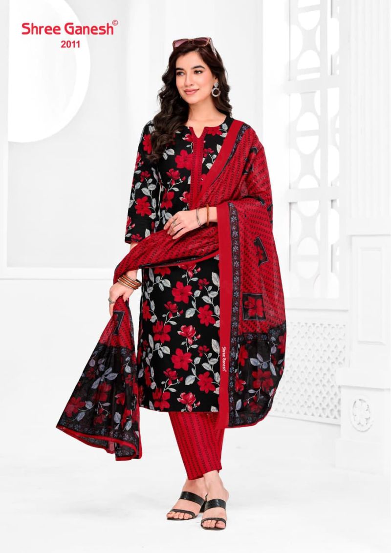 Shree Ganesh Vaani Vol 10 Cotton Printed Dress Material Catalog — Printed Cotton Dress Material, Vardan Ethnic wholesale from Surat — view 22
