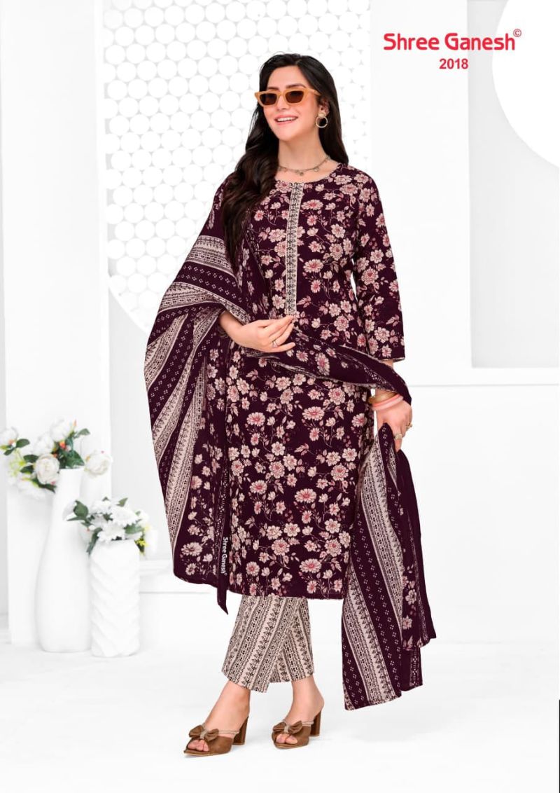 Shree Ganesh Vaani Vol 10 Cotton Printed Dress Material Catalog — Printed Cotton Dress Material, Vardan Ethnic wholesale from Surat — view 24