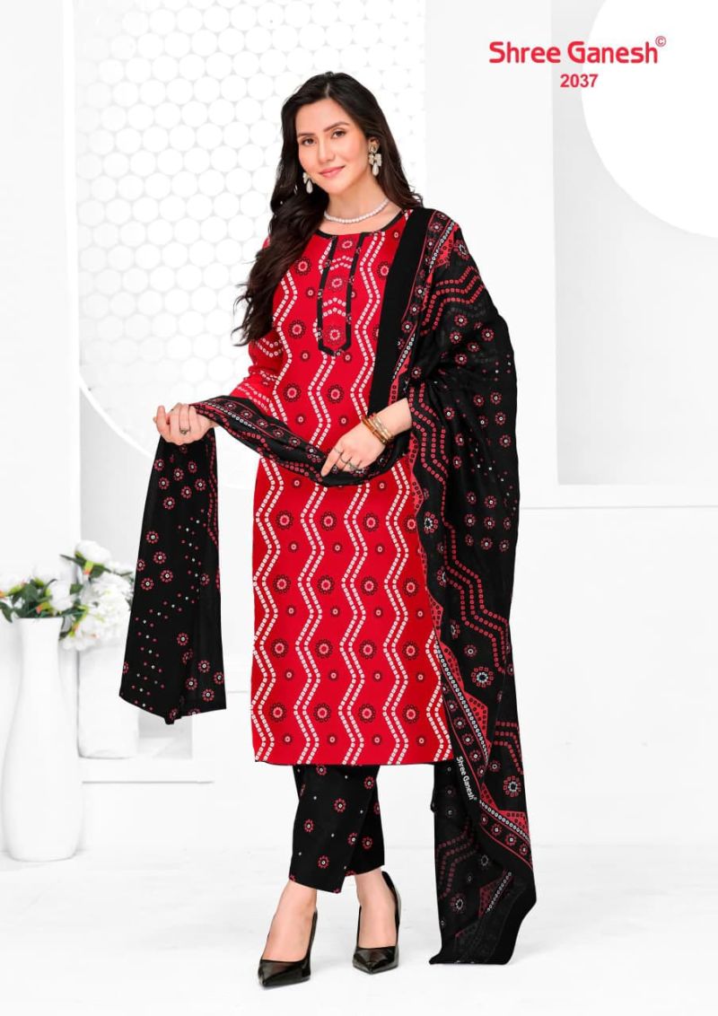Shree Ganesh Vaani Vol 10 Cotton Printed Dress Material Catalog — Printed Cotton Dress Material, Vardan Ethnic wholesale from Surat — view 27