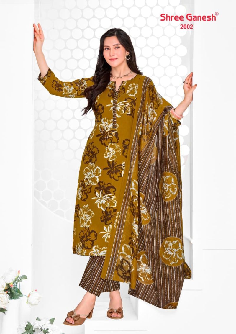 Shree Ganesh Vaani Vol 10 Cotton Printed Dress Material Catalog — Printed Cotton Dress Material, Vardan Ethnic wholesale from Surat — view 36