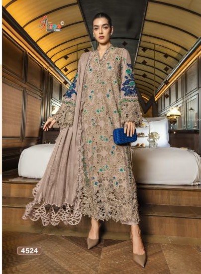 Shree Mariya B Luxury Lawn Collection Vol 7 Cotton Dupatta Cotton Embroidered Salwar Kameez