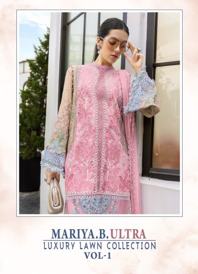 Shree Mariya B Ultra Luxury Lawn Collection Vol 1 Cotton Embroidered Suit