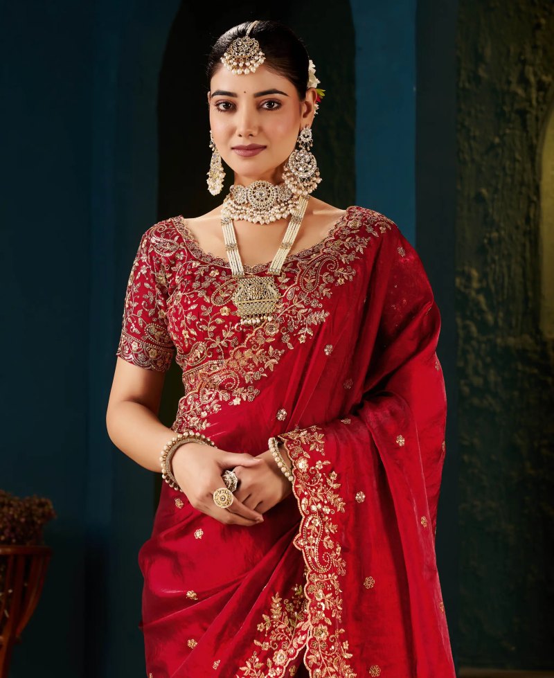 SM Pari 13 Fandy Satin Sequence Work Saree Catalog