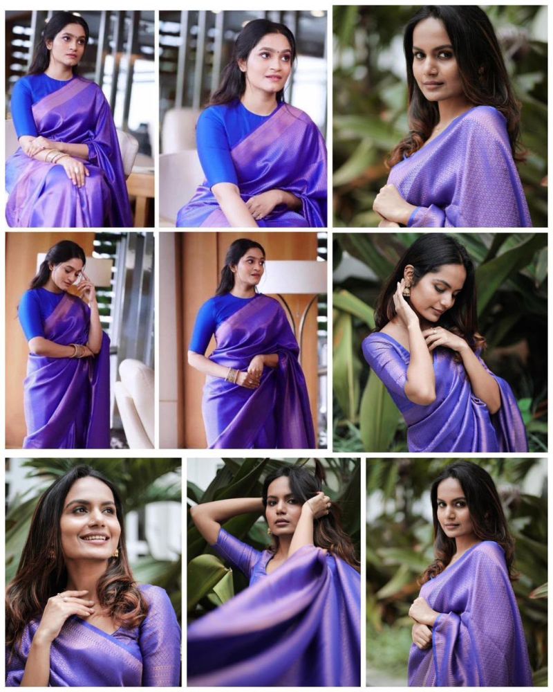 Soft Silk 4043 Lichi Silk Jacquard Work Saree Catalog — Wholesale Sarees, Vardan Ethnic wholesale from Surat — view 6