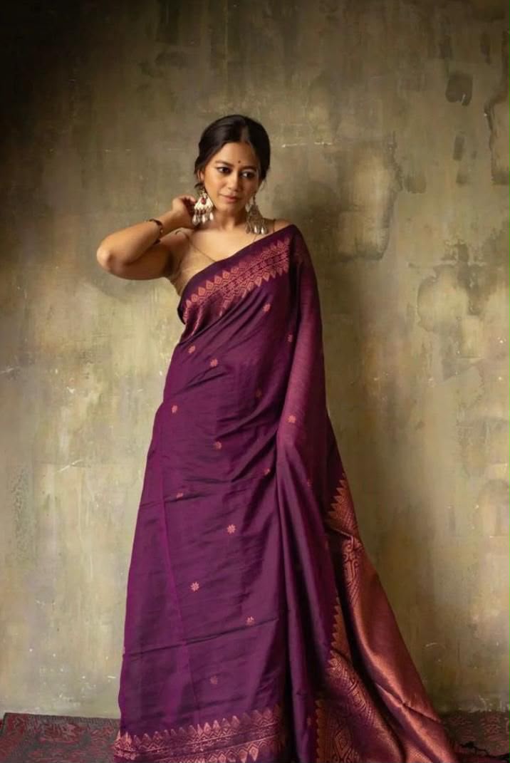 Soft Silk 6012 Lichi Silk Jacquard Work Saree  Catalog — Wholesale Sarees, Vardan Ethnic wholesale from Surat — view 5