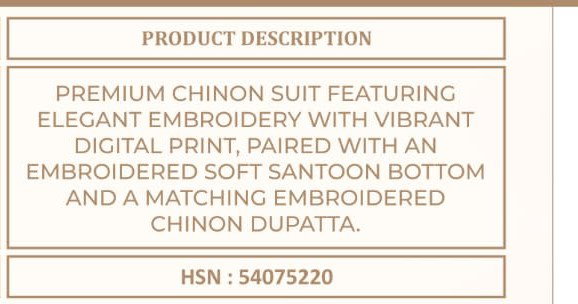 Vinay Kuleesh Gaargii Chinon Embroidered Salwar Kameez Catalog — Wholesale Salwar Kameez, Vardan Ethnic wholesale from Surat — view 5