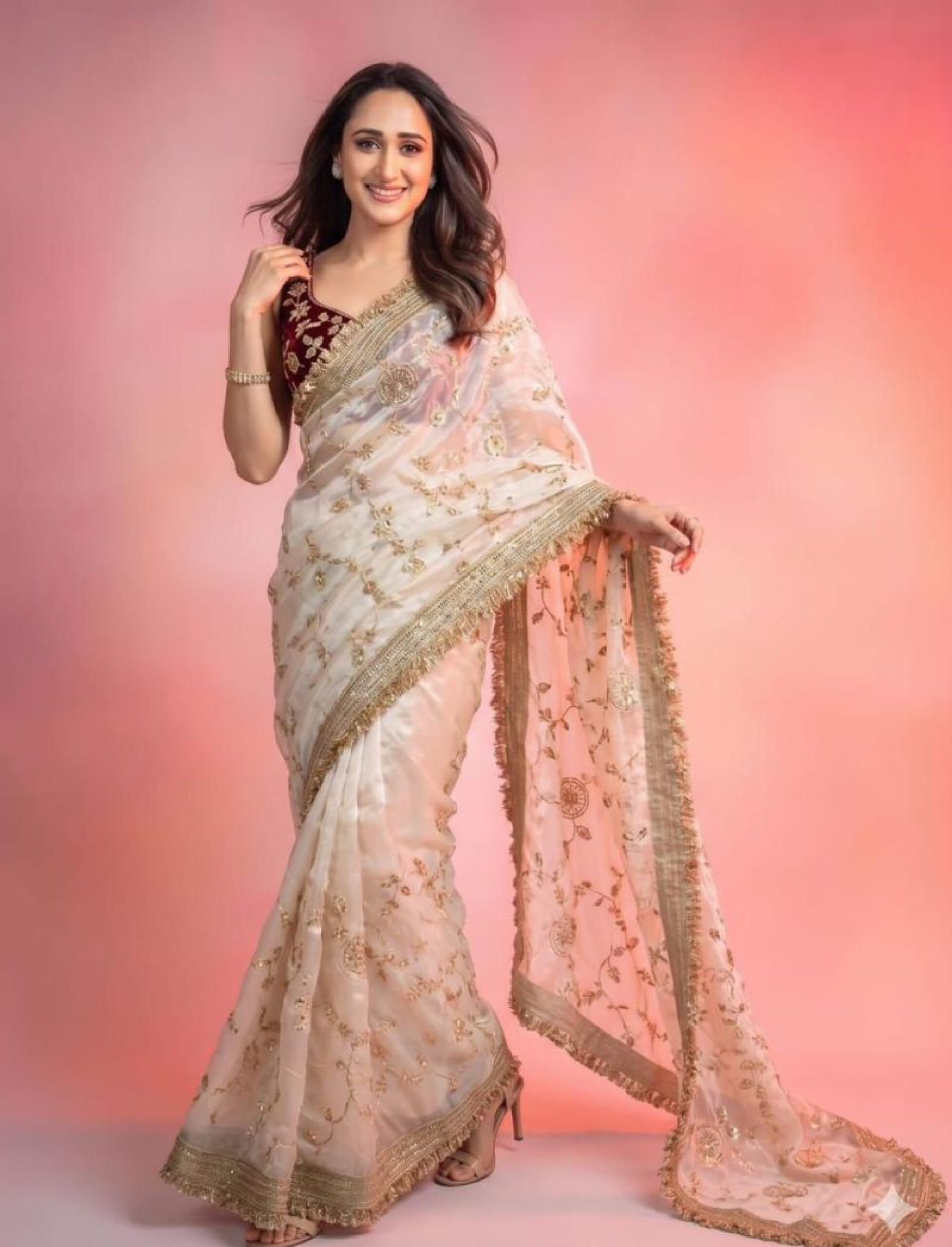 Vt 879 T Fandy Satin Beads Embroidery Worked Saree Catalog — Wholesale Sarees, Vardan Ethnic wholesale from Surat — view 11