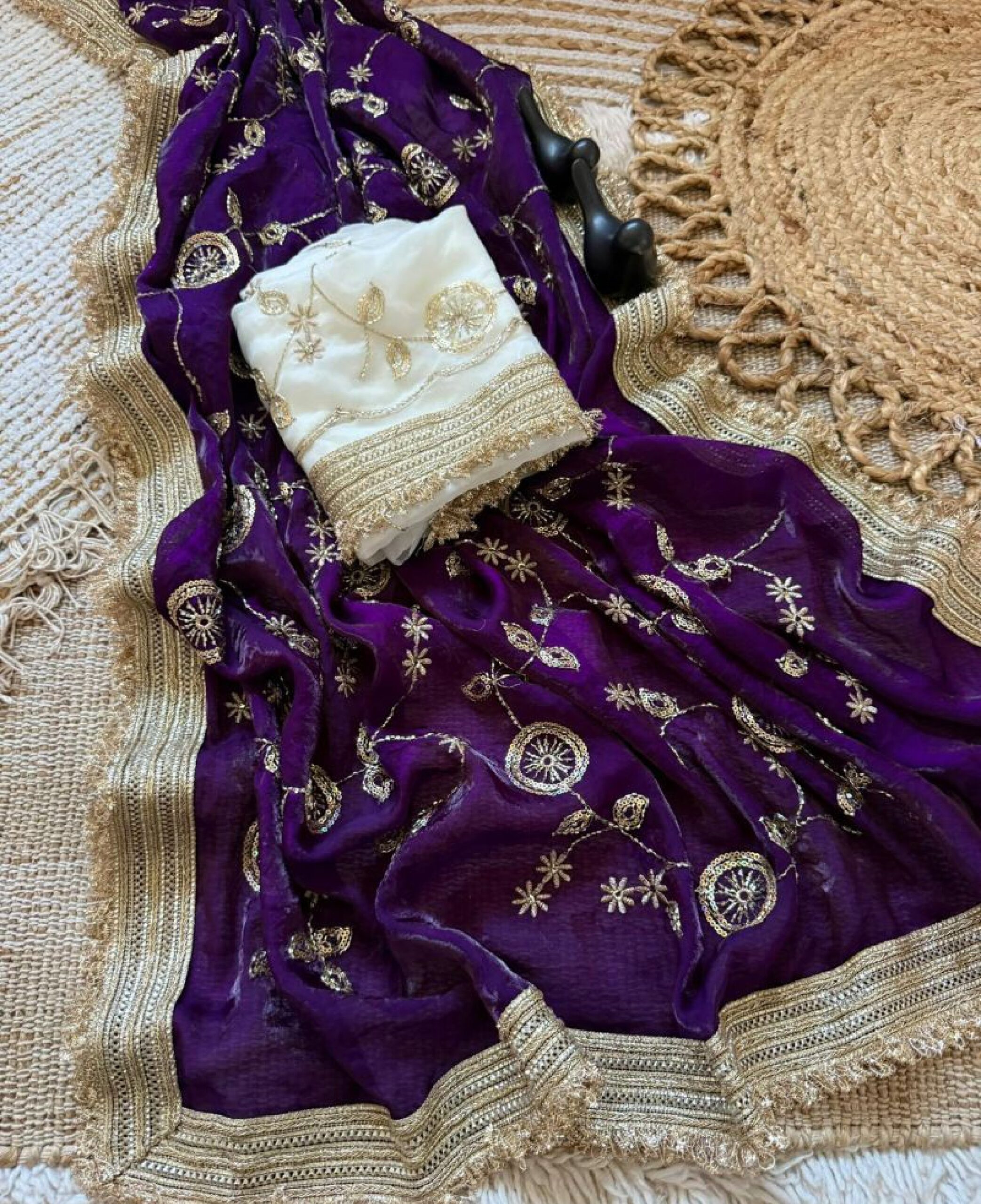 Vt 879 T Fandy Satin Beads Embroidery Worked Saree Catalog — Wholesale Sarees, Vardan Ethnic wholesale from Surat — view 2
