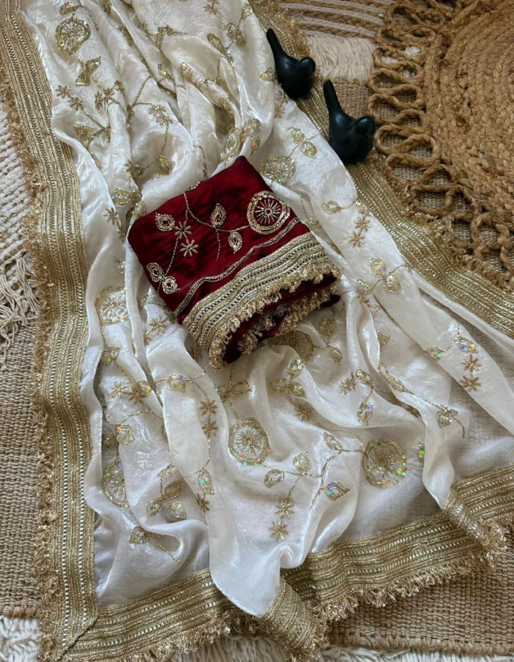 Vt 879 T Fandy Satin Beads Embroidery Worked Saree Catalog — Wholesale Sarees, Vardan Ethnic wholesale from Surat — view 4