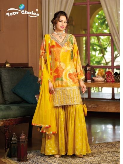 Your Choice Ginni Vol 6 Chinon Embroidered Salwar Kameez