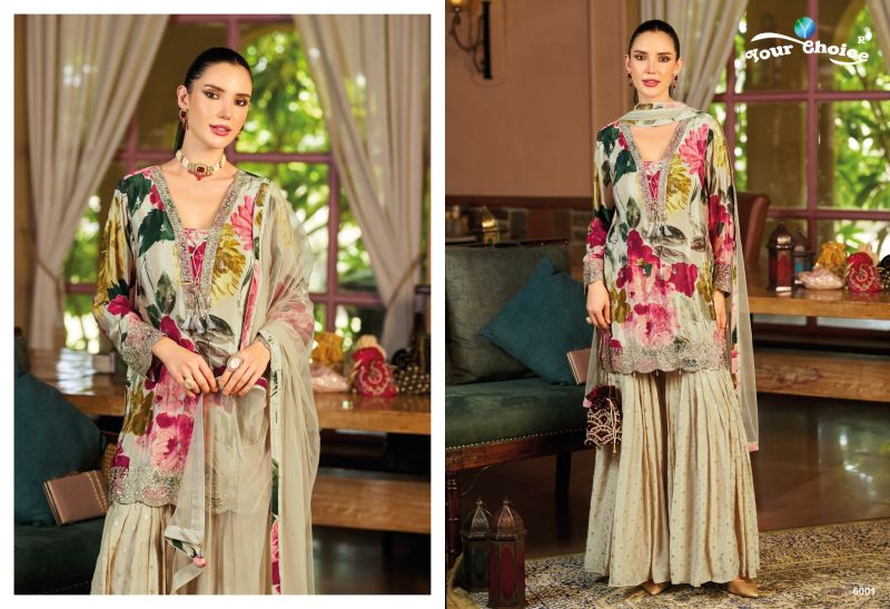 Your Choice Ginni Vol 6 Chinon Embroidered Salwar Kameez — Designer Readymade Suits, MPA wholesale from Surat — view 3