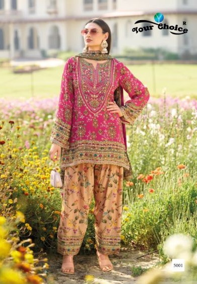 Your Choice Glossy  Chinon Designer Salwar Kameez Catalog