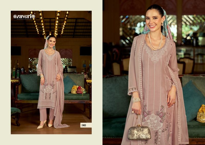 Zaveri Almirah Vol 2 Organza Embroidered Salwar Kameez — Designer Readymade Suits, MPA wholesale from Surat — view 4