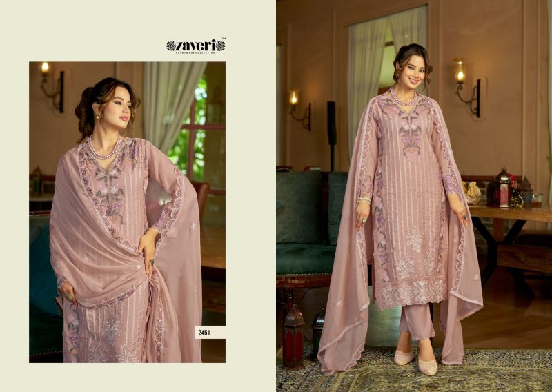 Zaveri Viana Vol 2 Soft Organza Embroidered Salwar Kameez Catalog — Wholesale Salwar Suits, ZAVERI wholesale from Surat — view 2