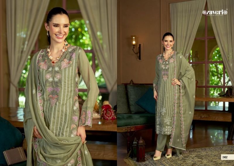Zaveri Viana Vol 2 Soft Organza Embroidered Salwar Kameez Catalog — Wholesale Salwar Suits, ZAVERI wholesale from Surat — view 3