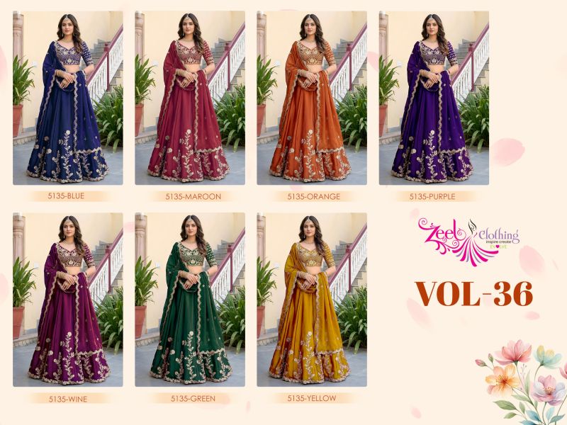 Zeel Vol 36 Rangoli Silk With Zari And Sequence Work Lehenga Choli — Wholesale Lehenga, Zeel wholesale from Surat — view 2