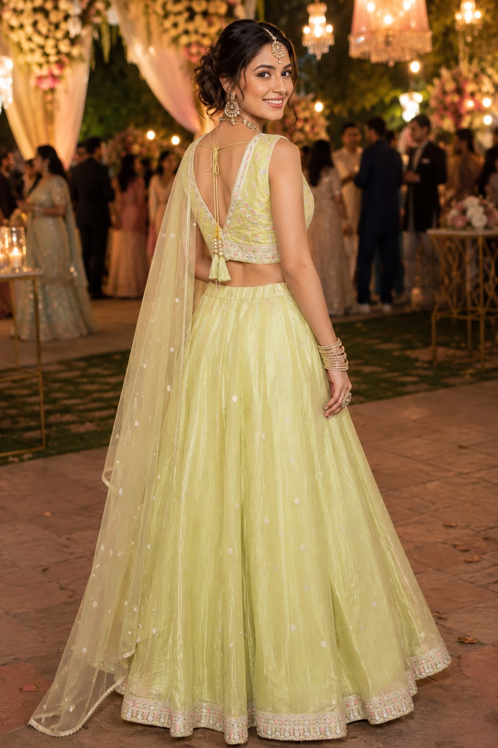Mrudangi Hirni Premium Pure Viscose Additional Work Lehenga Choli — Singles wholesale from Surat — view 6