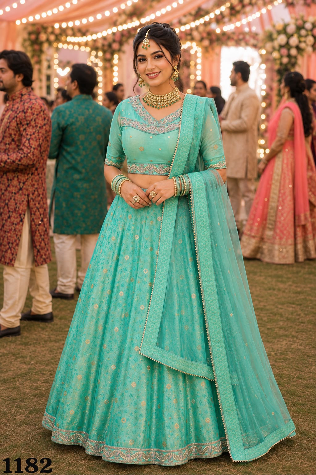 Mrudangi Hirni Premium Pure Viscose Additional Work Lehenga Choli — Singles wholesale from Surat — view 7
