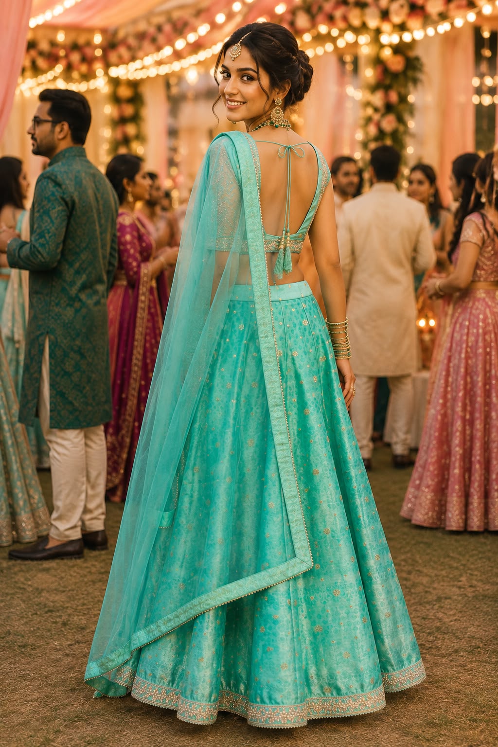 Mrudangi Hirni Premium Pure Viscose Additional Work Lehenga Choli — Singles wholesale from Surat — view 8