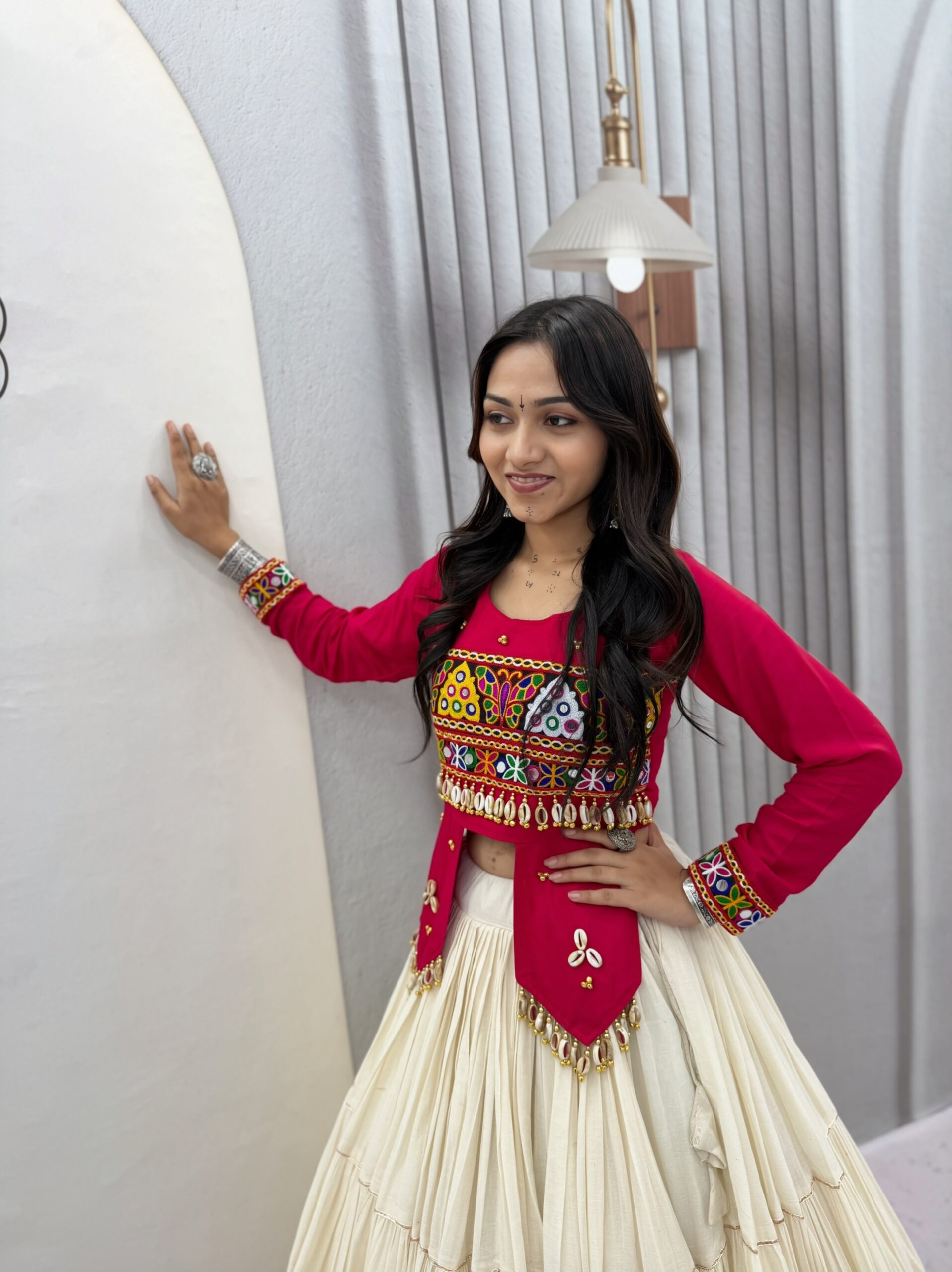 Lekha Prisha Ram 189 Pure Cotton Lehenga With Hand Work Choli — Wholesale Lehenga wholesale from Surat — view 12