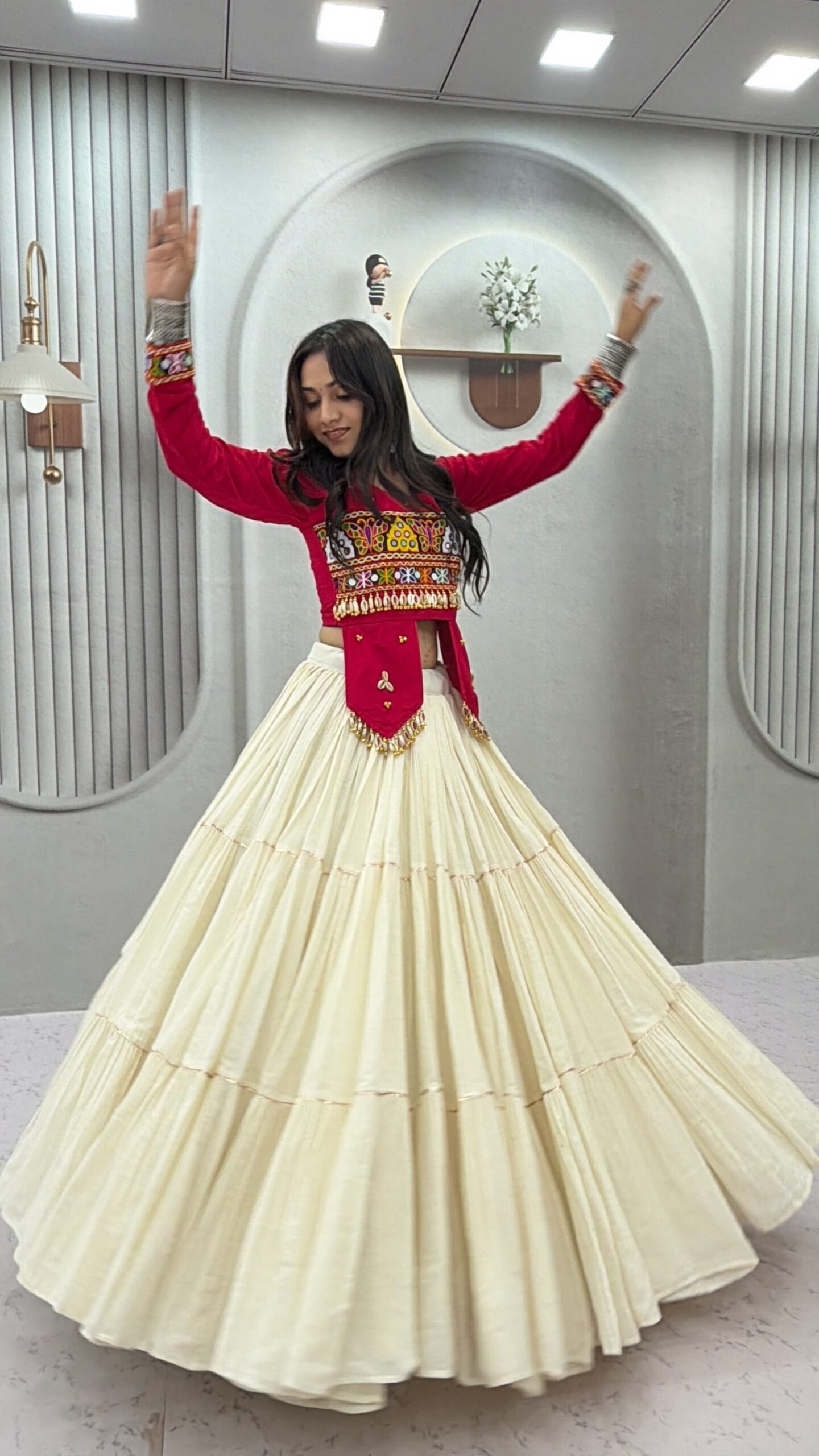 Lekha Prisha Ram 189 Pure Cotton Lehenga With Hand Work Choli — Wholesale Lehenga wholesale from Surat — view 13