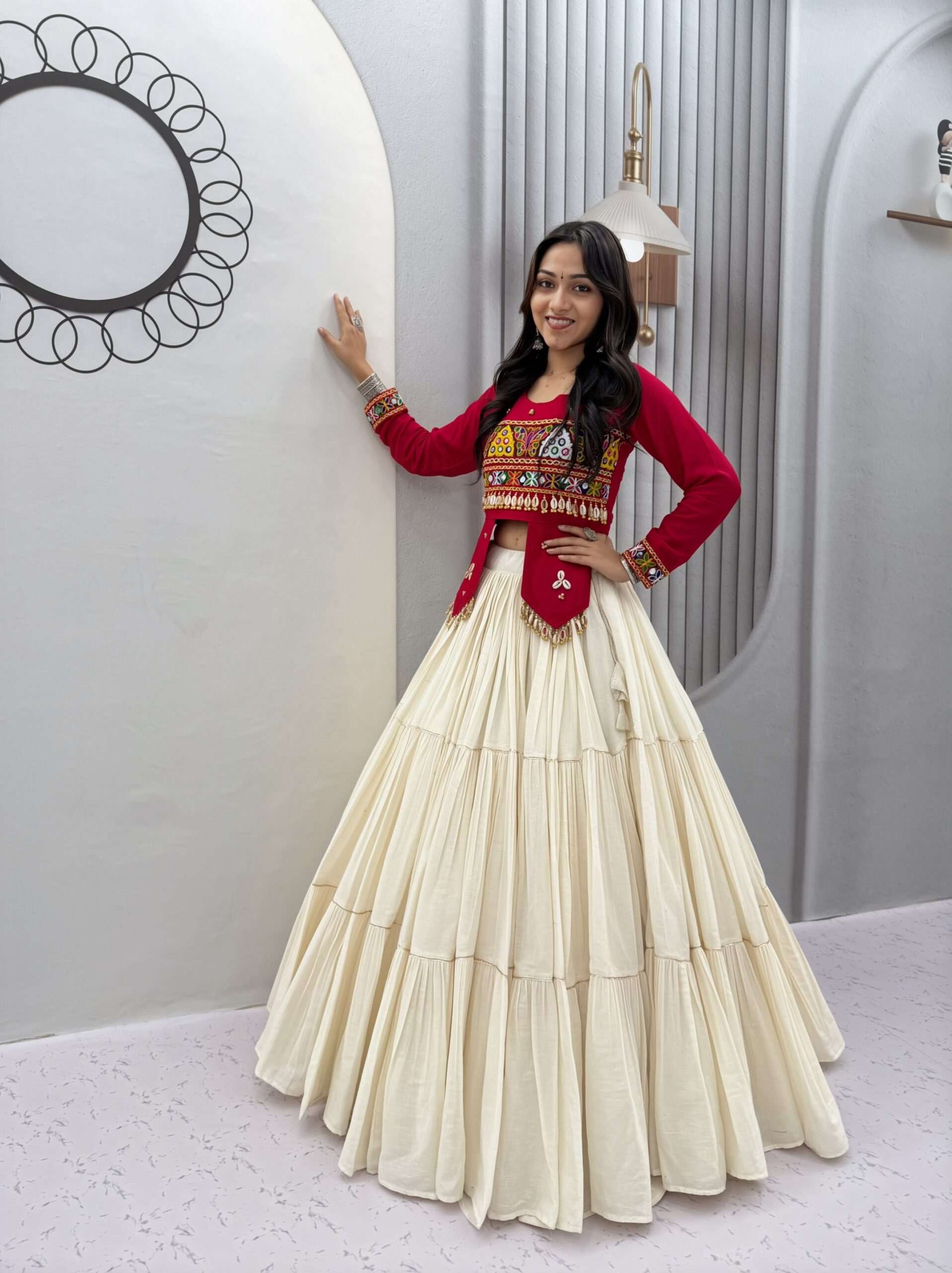 Lekha Prisha Ram 189 Pure Cotton Lehenga With Hand Work Choli — Wholesale Lehenga wholesale from Surat — view 14