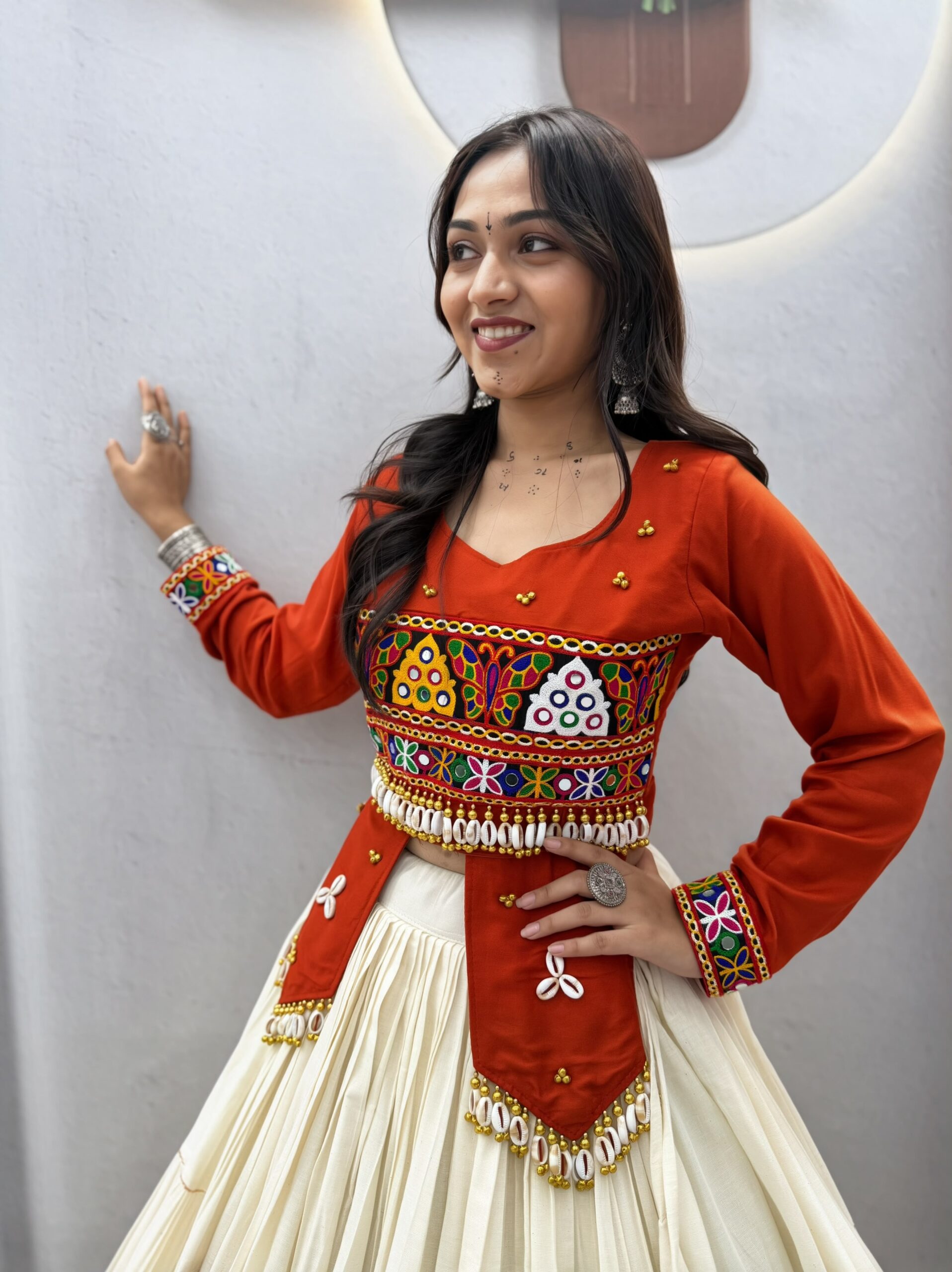 Lekha Prisha Ram 189 Pure Cotton Lehenga With Hand Work Choli — Wholesale Lehenga wholesale from Surat — view 2