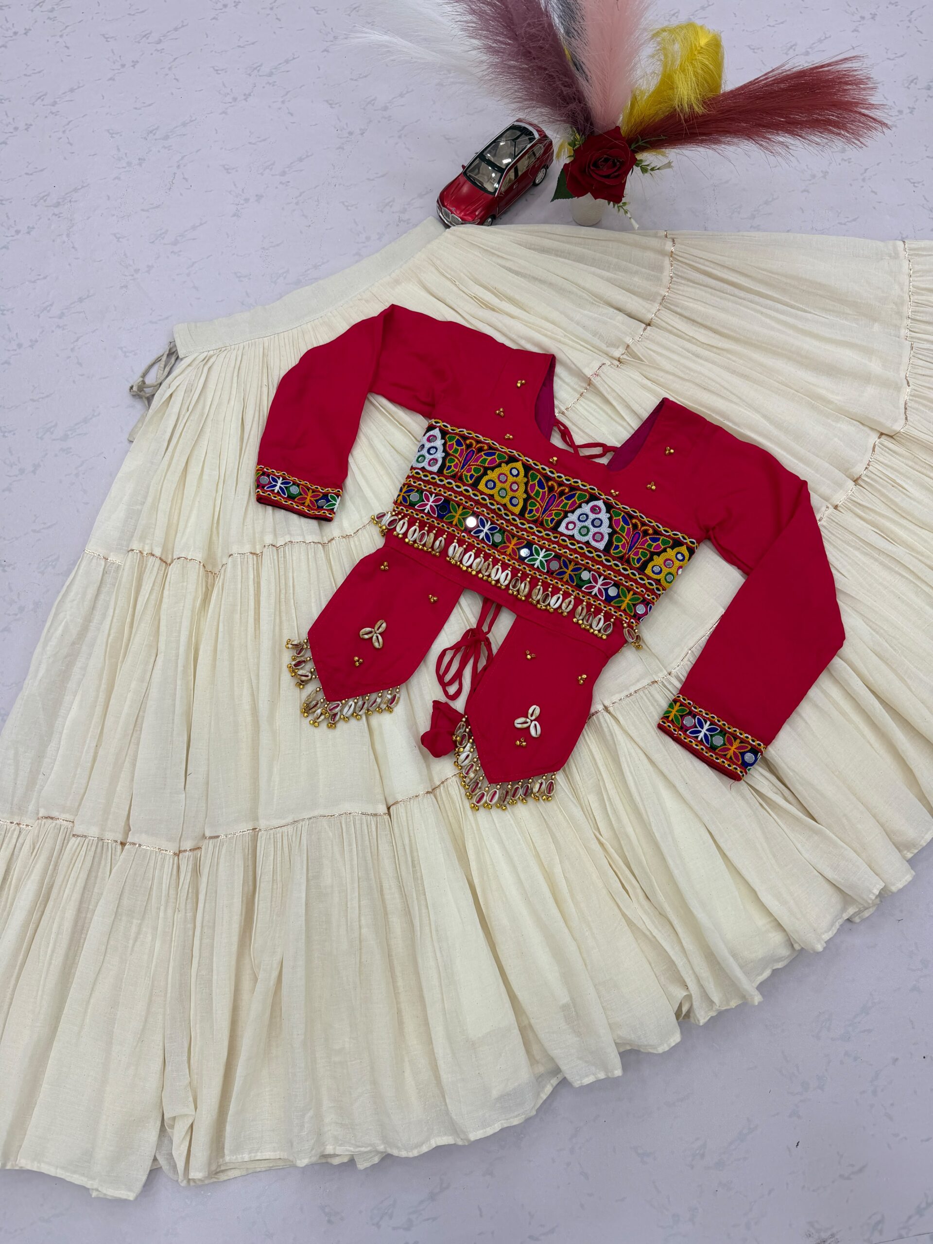Lekha Prisha Ram 189 Pure Cotton Lehenga With Hand Work Choli — Wholesale Lehenga wholesale from Surat — view 6