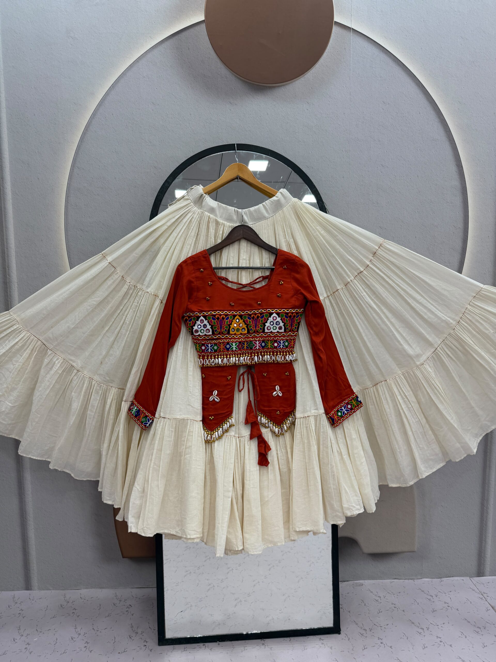 Lekha Prisha Ram 189 Pure Cotton Lehenga With Hand Work Choli — Wholesale Lehenga wholesale from Surat — view 8