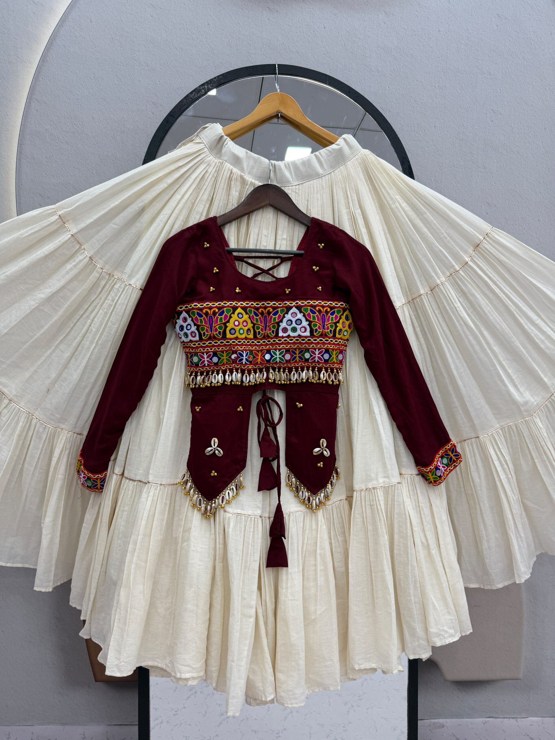 Lekha Prisha Ram 189 Pure Cotton Lehenga With Hand Work Choli — Wholesale Lehenga wholesale from Surat — view 10
